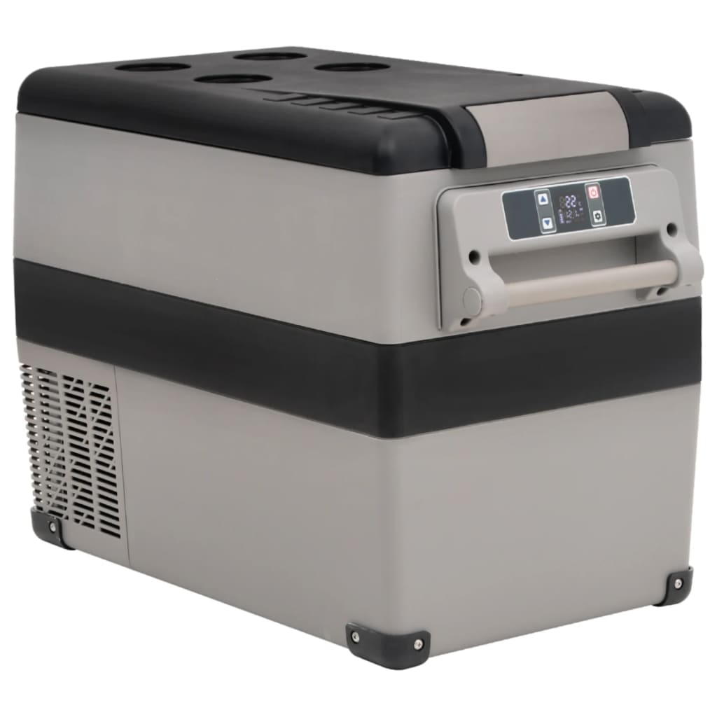 Koelbox met handvat 35 L PP & PE zwart en wit is nu te koop bij PeponiXL, paradijselijk wonen!