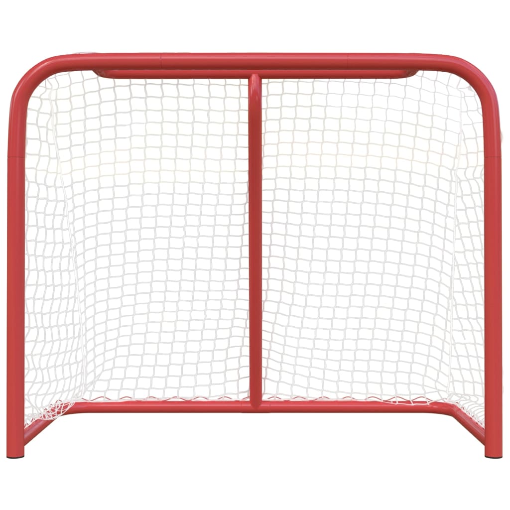 Hockeydoel 183x71x122 cm polyester rood en wit is nu te koop bij PeponiXL, paradijselijk wonen!