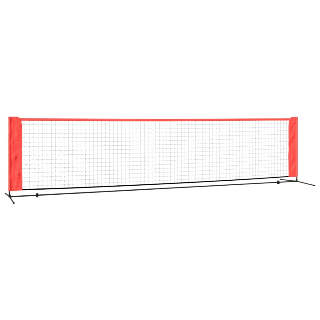 Tennisnet 400x100x87 cm polyester zwart en rood is nu te koop bij PeponiXL, paradijselijk wonen!