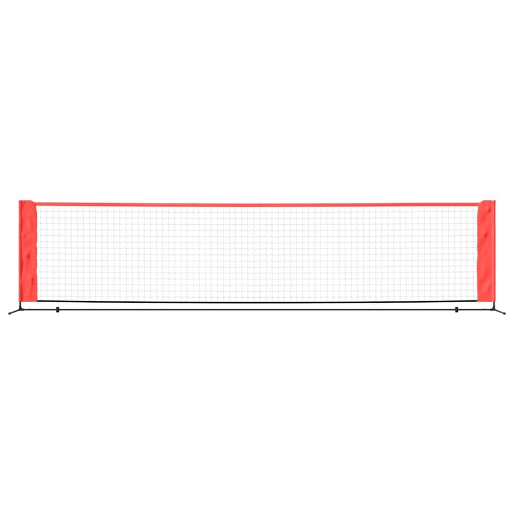 Tennisnet 400x100x87 cm polyester zwart en rood is nu te koop bij PeponiXL, paradijselijk wonen!