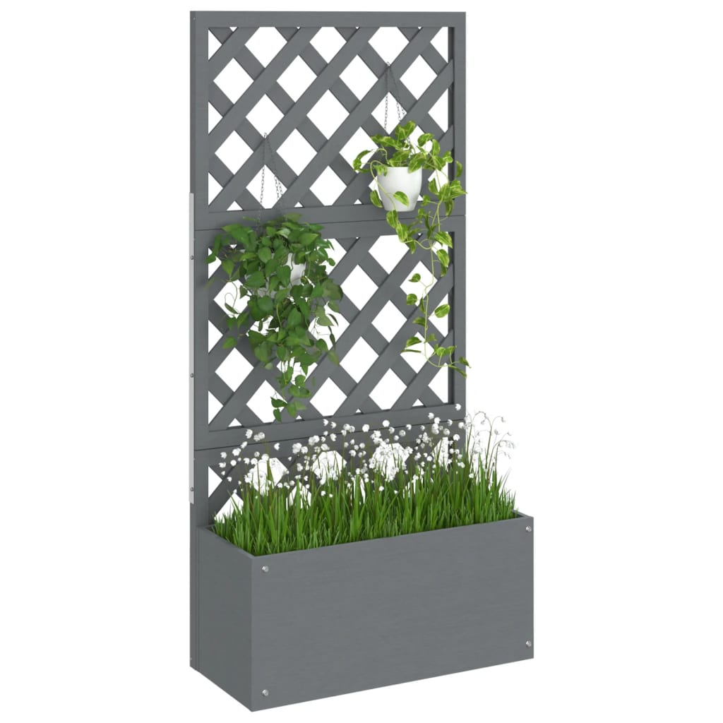 Plantenbak met latwerk 65x33x135 cm HKC is nu te koop bij PeponiXL, paradijselijk wonen!