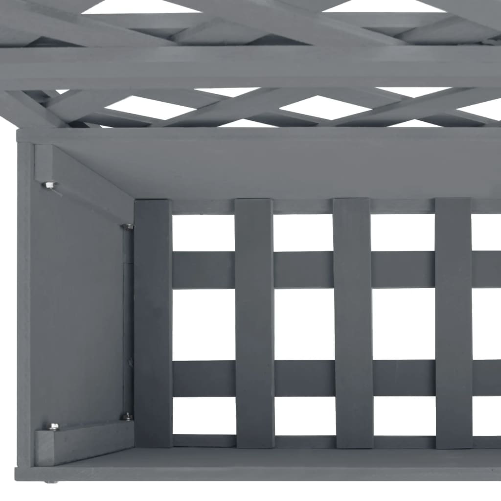 Plantenbak met latwerk 65x33x135 cm HKC is nu te koop bij PeponiXL, paradijselijk wonen!