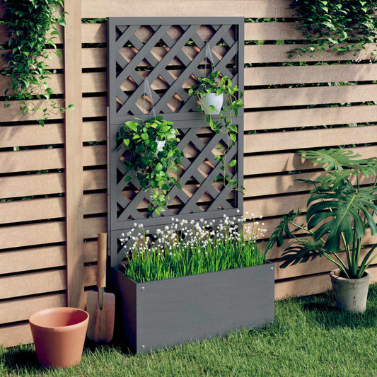 Plantenbak met latwerk 65x33x135 cm HKC is nu te koop bij PeponiXL, paradijselijk wonen!