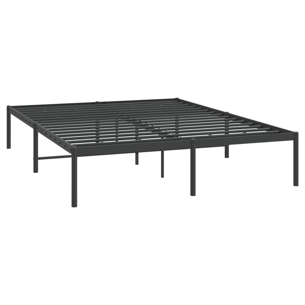 Bedframe metaal zwart 160x200 cm is nu te koop bij PeponiXL, paradijselijk wonen!