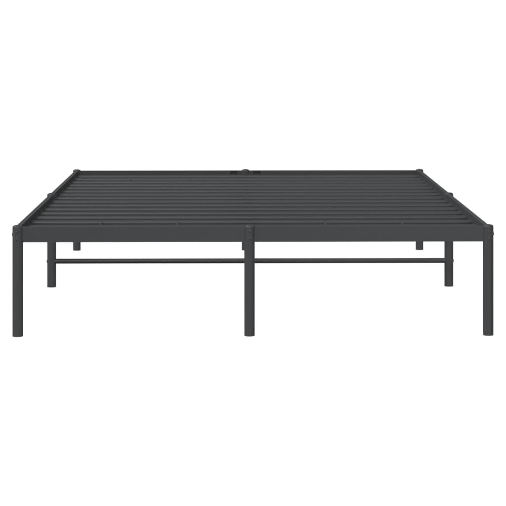 Bedframe metaal zwart 160x200 cm is nu te koop bij PeponiXL, paradijselijk wonen!