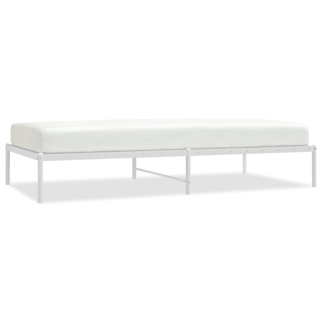 Bedframe metaal wit 100x200 cm is nu te koop bij PeponiXL, paradijselijk wonen!