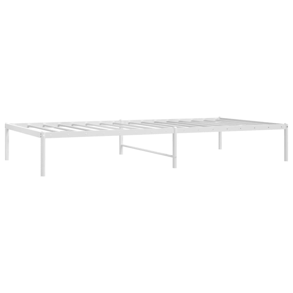 Bedframe metaal wit 100x200 cm is nu te koop bij PeponiXL, paradijselijk wonen!