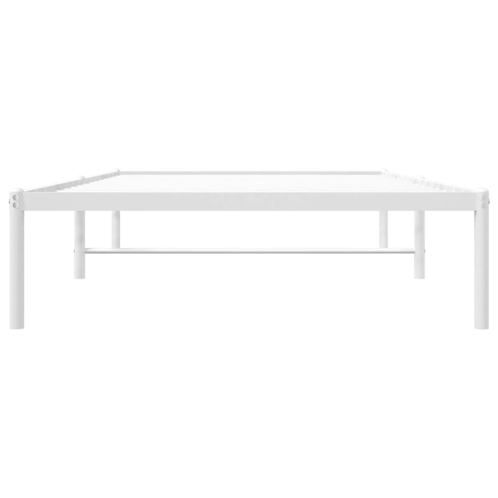 Bedframe metaal wit 100x200 cm is nu te koop bij PeponiXL, paradijselijk wonen!