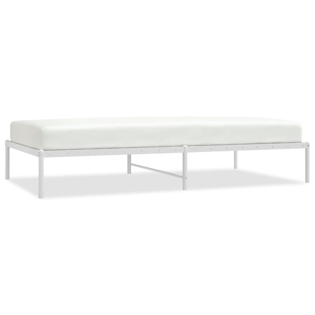 Bedframe metaal wit 107x203 cm is nu te koop bij PeponiXL, paradijselijk wonen!