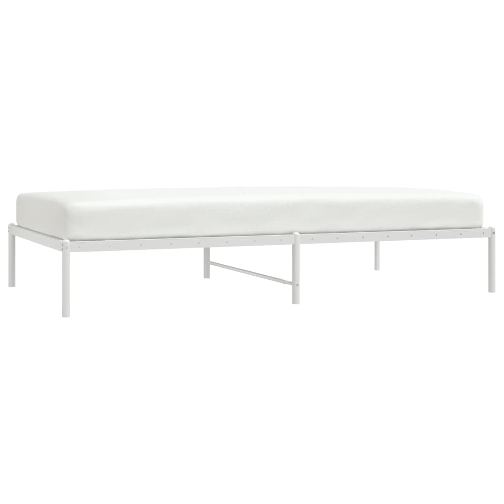 Bedframe metaal wit 107x203 cm is nu te koop bij PeponiXL, paradijselijk wonen!