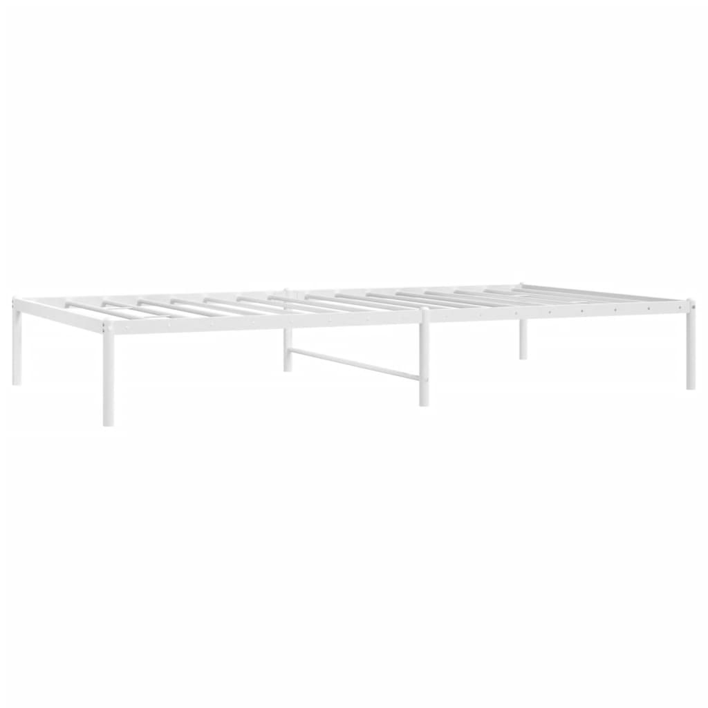 Bedframe metaal wit 107x203 cm is nu te koop bij PeponiXL, paradijselijk wonen!
