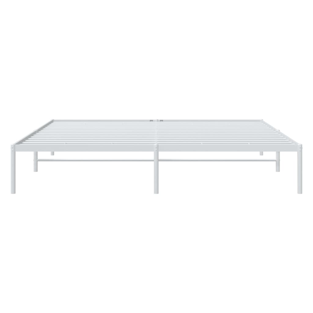 Bedframe metaal wit 193x203 cm is nu te koop bij PeponiXL, paradijselijk wonen!