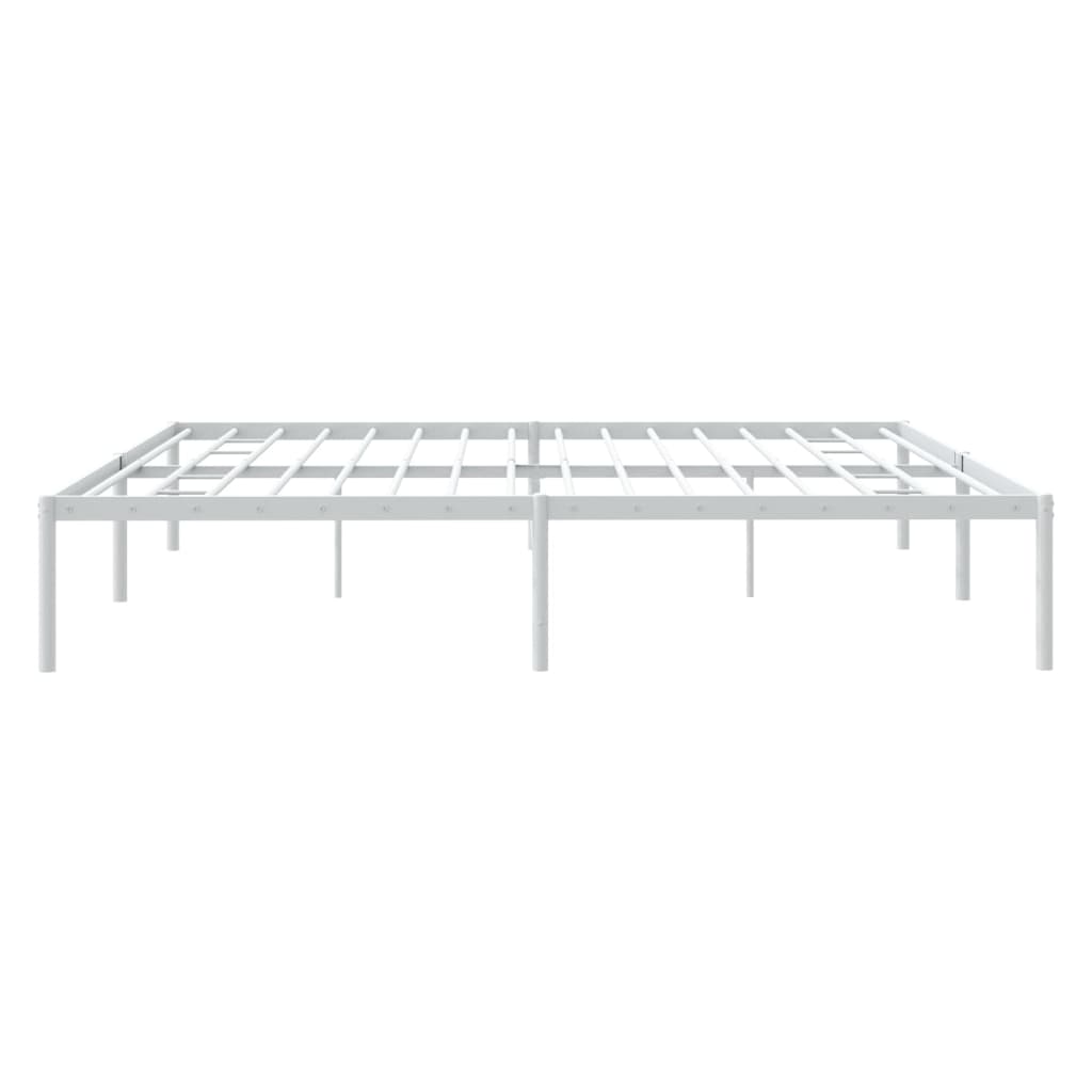 Bedframe metaal wit 193x203 cm is nu te koop bij PeponiXL, paradijselijk wonen!