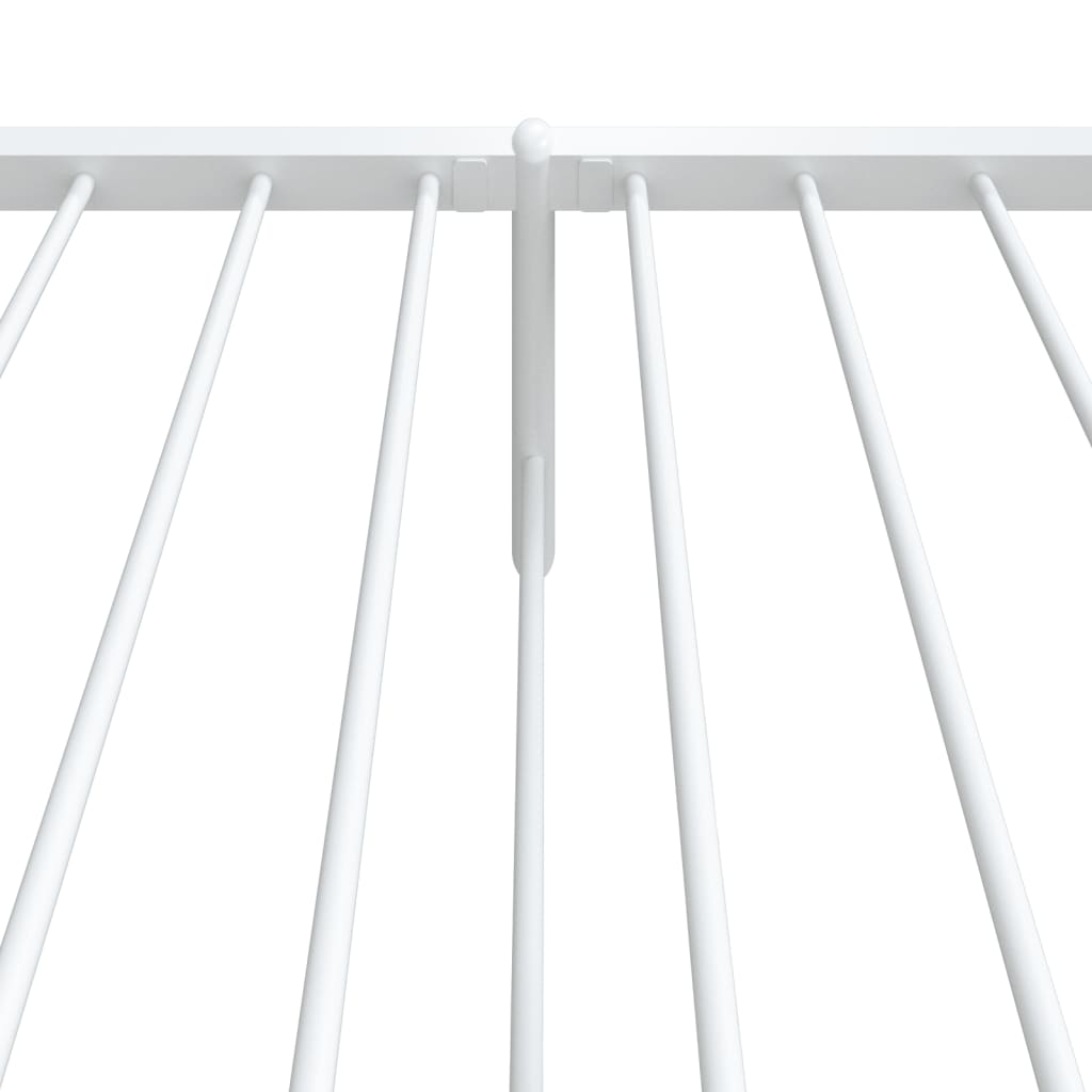Bedframe met hoofd- en voeteneinde metaal wit 107x203 cm is nu te koop bij PeponiXL, paradijselijk wonen!