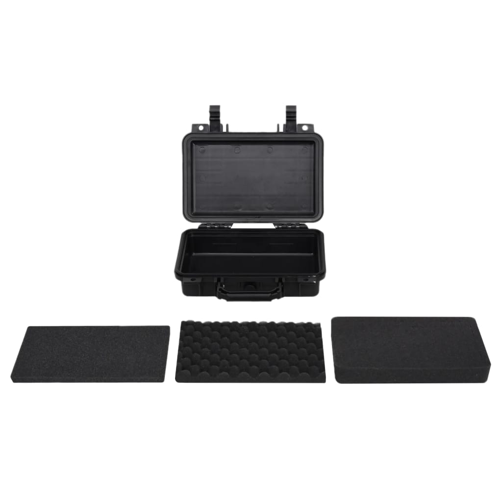 Flightcase draagbaar 30x22x10 cm PP zwart is nu te koop bij PeponiXL, paradijselijk wonen!