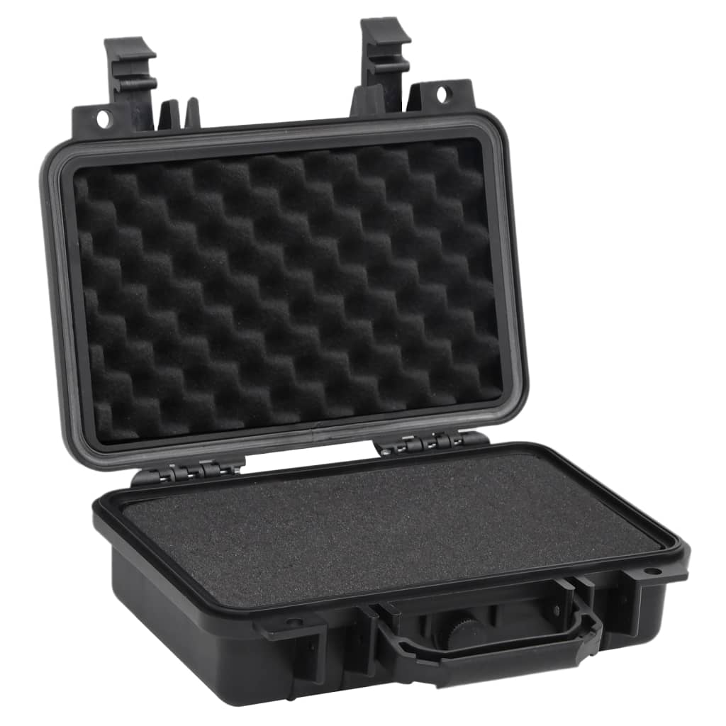 Flightcase draagbaar 30x22x10 cm PP zwart is nu te koop bij PeponiXL, paradijselijk wonen!