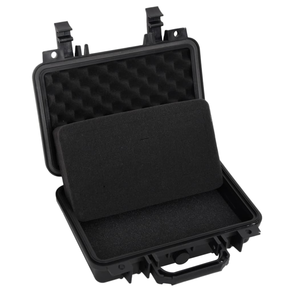 Flightcase draagbaar 30x22x10 cm PP zwart is nu te koop bij PeponiXL, paradijselijk wonen!