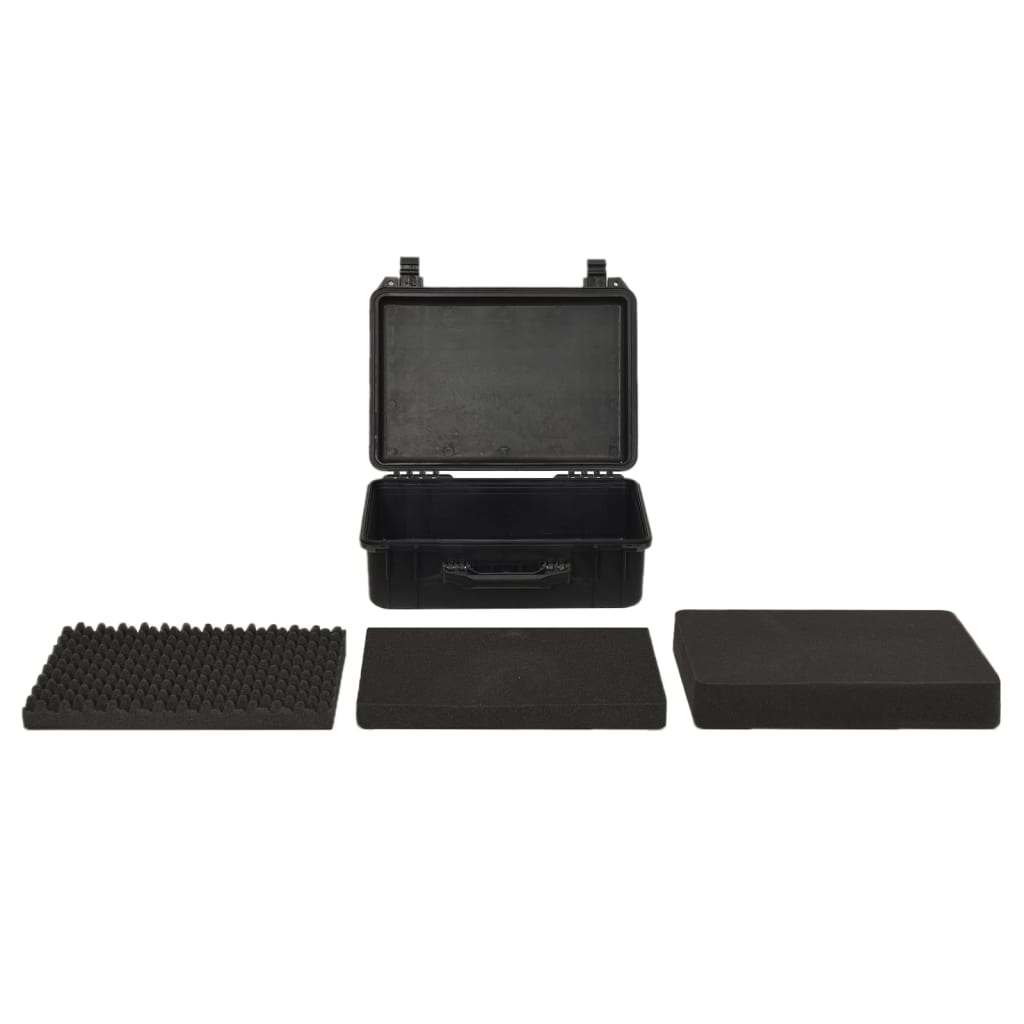 Flightcase draagbaar 47x36x18 cm PP zwart is nu te koop bij PeponiXL, paradijselijk wonen!