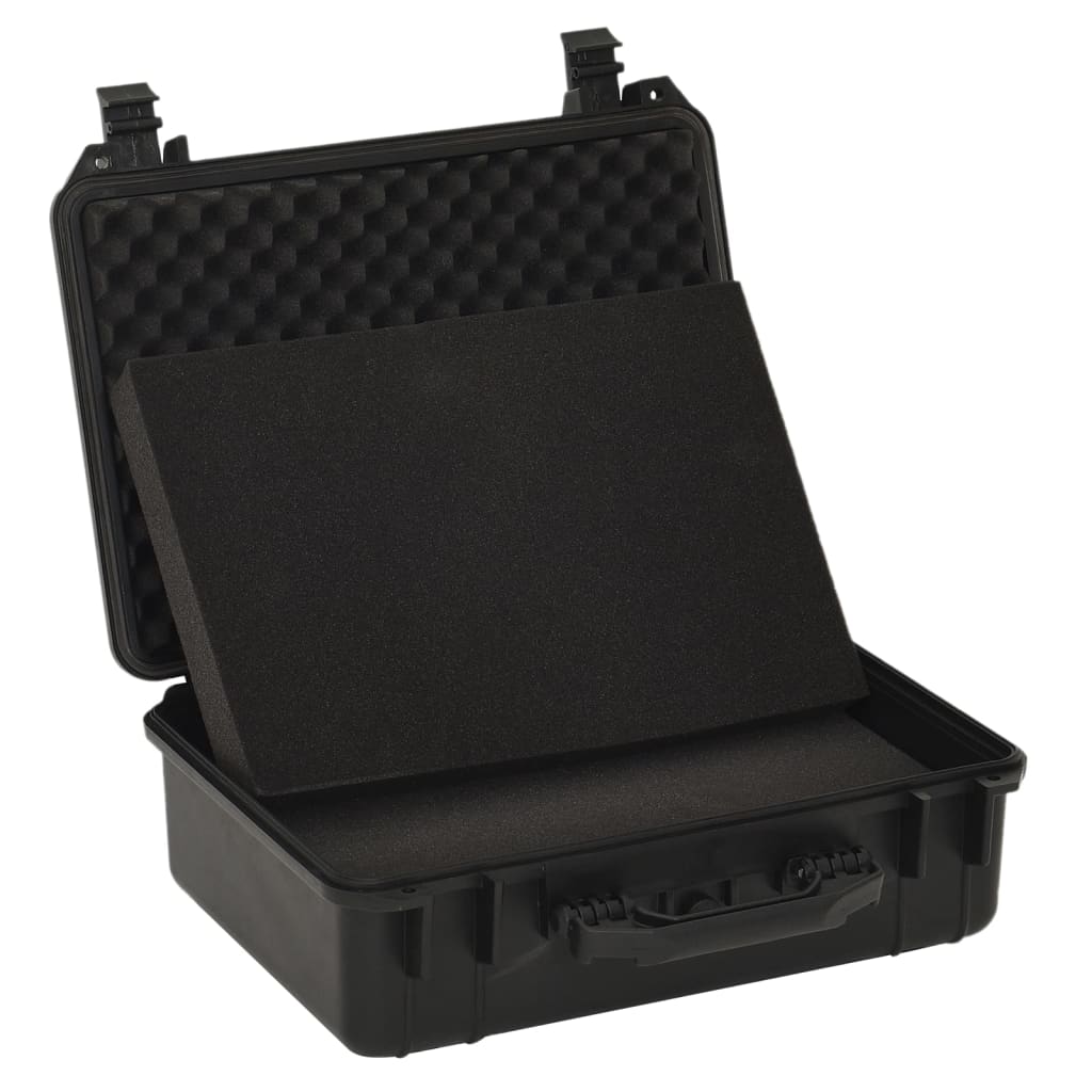 Flightcase draagbaar 47x36x18 cm PP zwart is nu te koop bij PeponiXL, paradijselijk wonen!