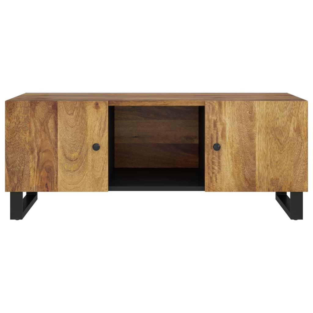 Salontafel 100x54x40 cm massief mangohout en bewerkt hout is nu te koop bij PeponiXL, paradijselijk wonen!