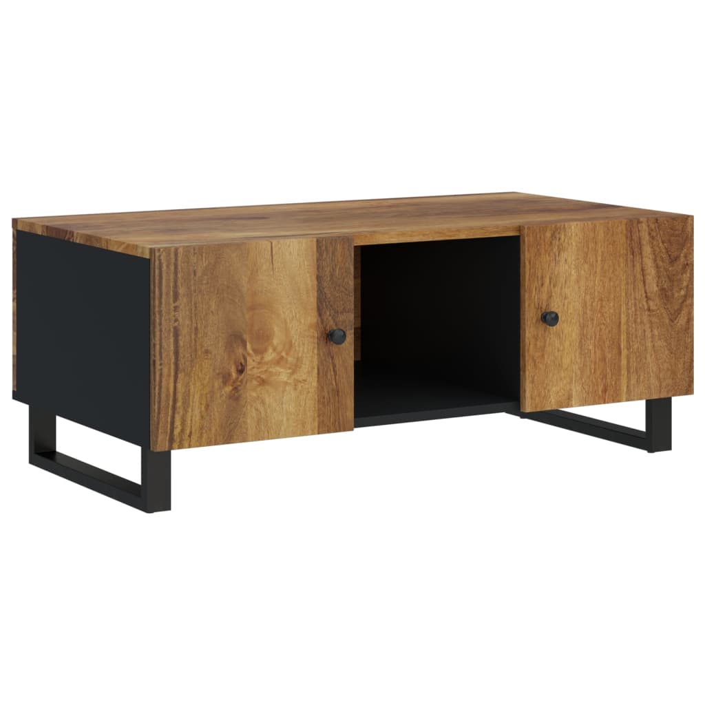 Salontafel 100x54x40 cm massief mangohout en bewerkt hout is nu te koop bij PeponiXL, paradijselijk wonen!