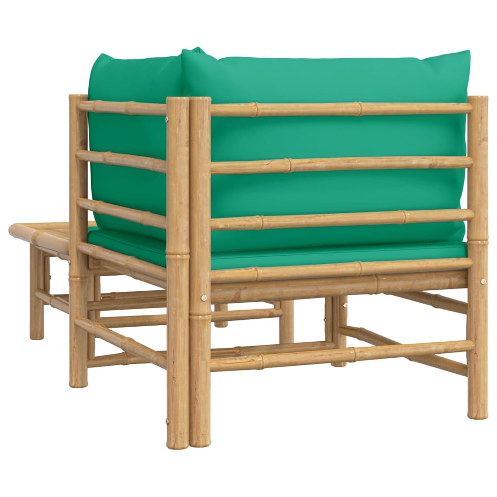 2-delige Loungeset met kussens bamboe groen is nu te koop bij PeponiXL, paradijselijk wonen!