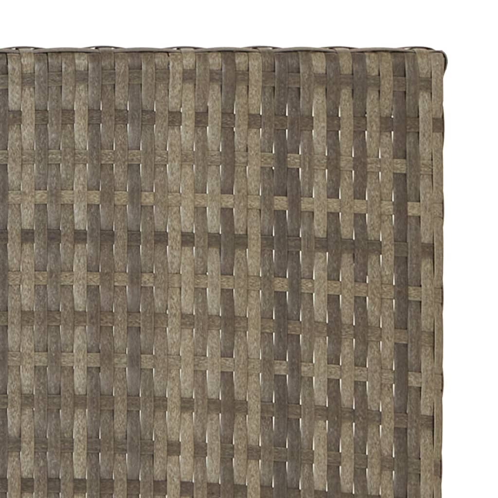 Tafel inklapbaar 45x35x32 cm poly rattan grijs is nu te koop bij PeponiXL, paradijselijk wonen!