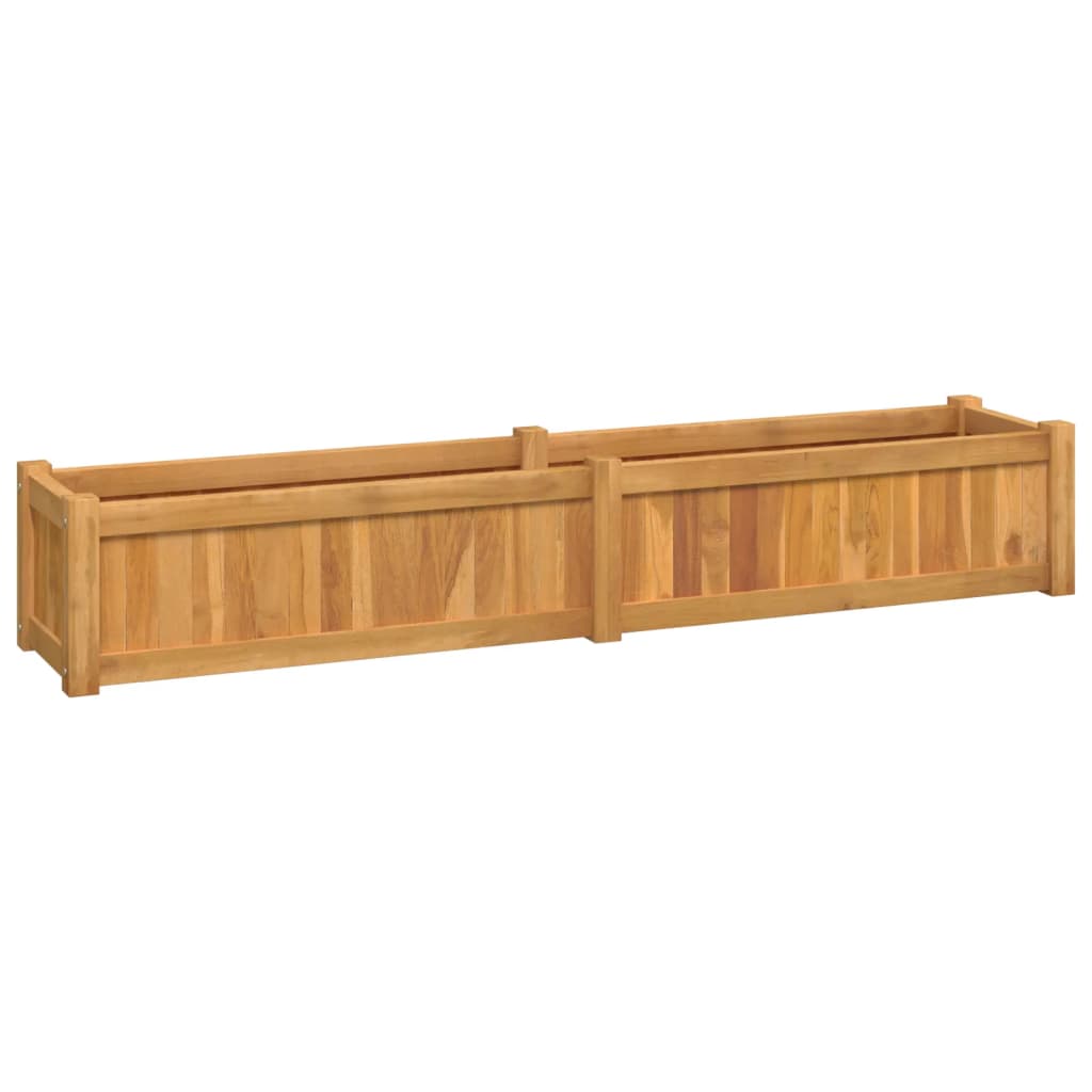 Plantenbak verhoogd 150x30x25 cm massief teakhout is nu te koop bij PeponiXL, paradijselijk wonen!