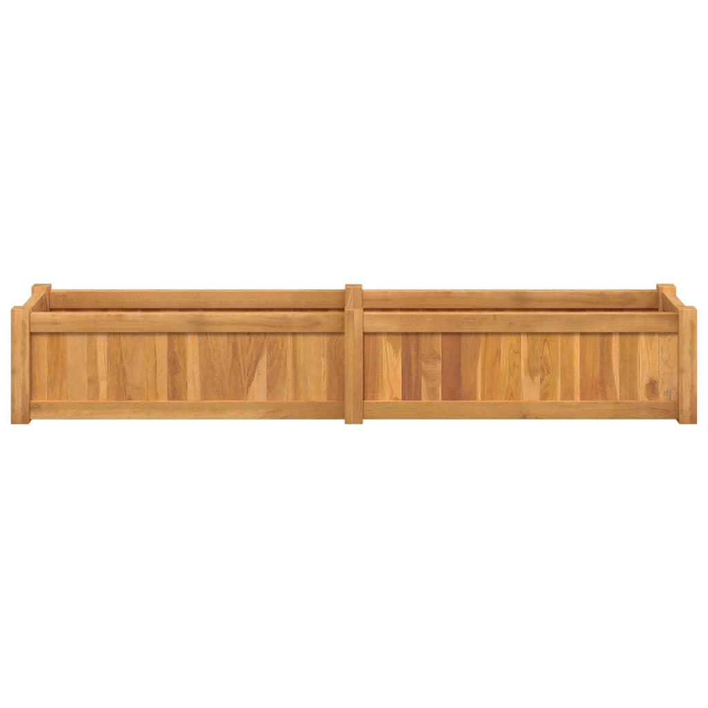 Plantenbak verhoogd 150x30x25 cm massief teakhout is nu te koop bij PeponiXL, paradijselijk wonen!