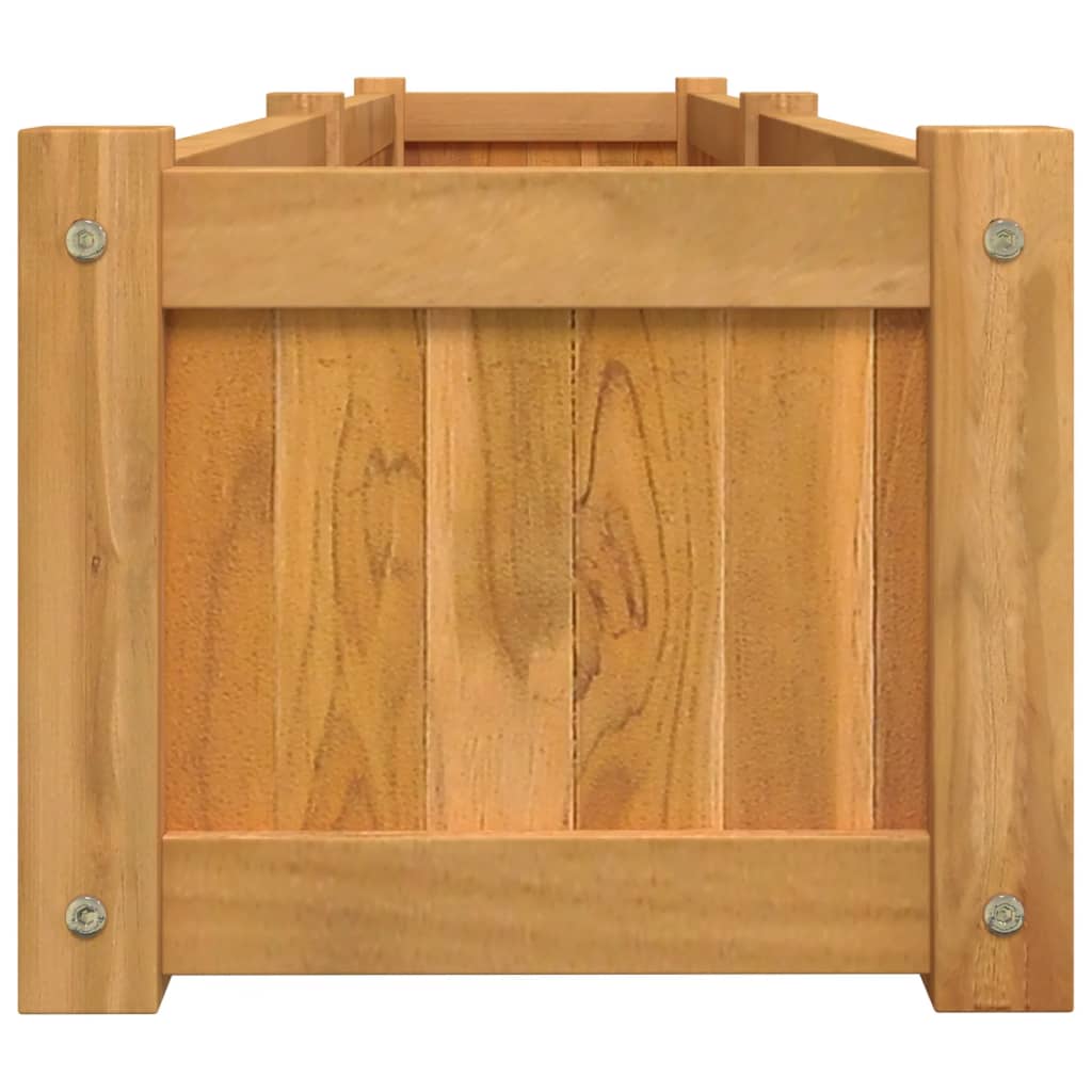Plantenbak verhoogd 150x30x25 cm massief teakhout is nu te koop bij PeponiXL, paradijselijk wonen!
