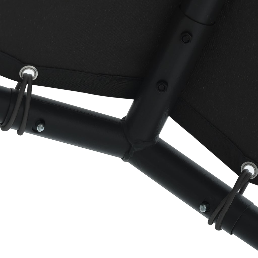 Tuinpaviljoen 3x3 m staal en stof antracietkleurig is nu te koop bij PeponiXL, paradijselijk wonen!