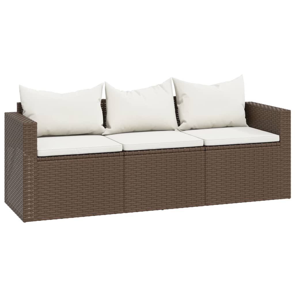 Loungeset poly rattan bruin is nu te koop bij PeponiXL, paradijselijk wonen!