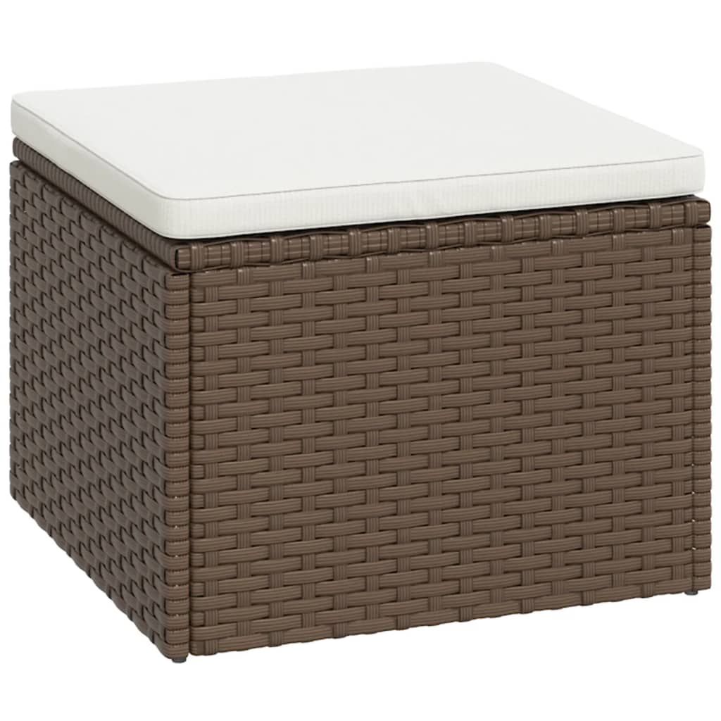 Loungeset poly rattan bruin is nu te koop bij PeponiXL, paradijselijk wonen!