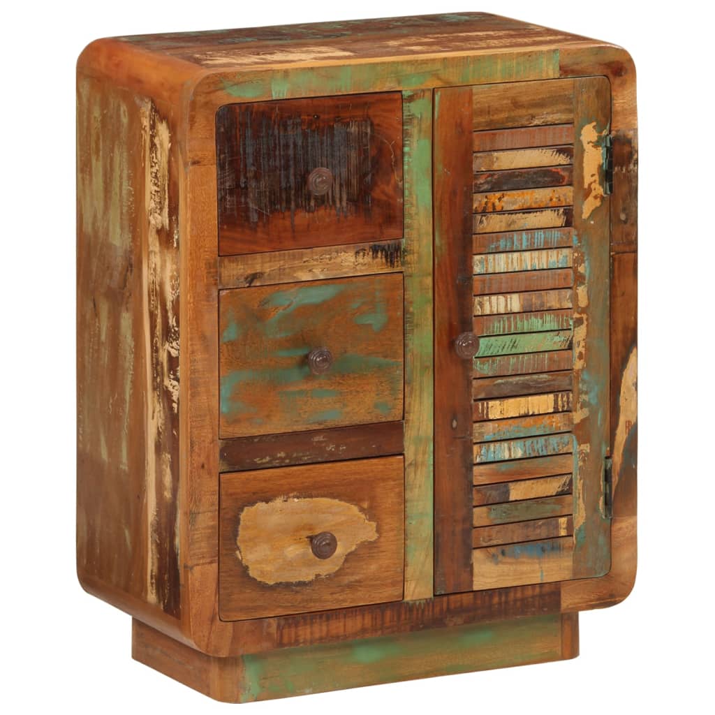 Dressoir met 3 lades 55x30x70 cm massief gerecycled hout is nu te koop bij PeponiXL, paradijselijk wonen!