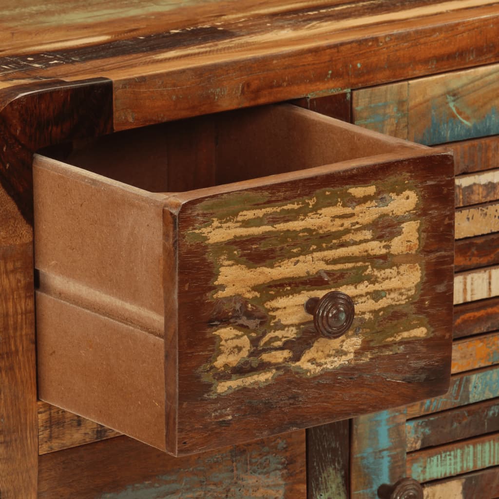 Dressoir met 3 lades 55x30x70 cm massief gerecycled hout is nu te koop bij PeponiXL, paradijselijk wonen!