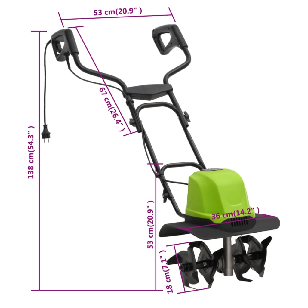 Tuinfrees met 4 messen elektrisch 800 W is nu te koop bij PeponiXL, paradijselijk wonen!