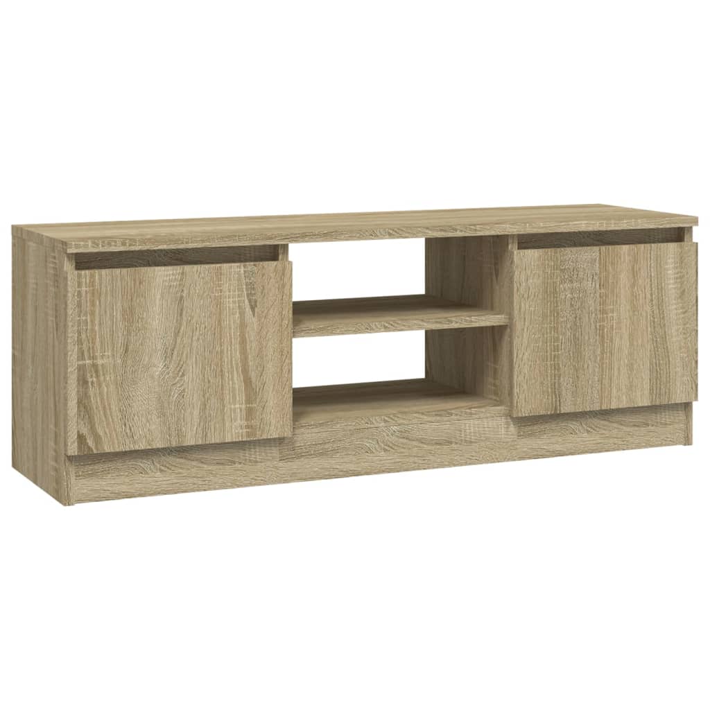 Tv-meubel met deur 102x30x36 cm sonoma eikenkleurig is nu te koop bij PeponiXL, paradijselijk wonen!