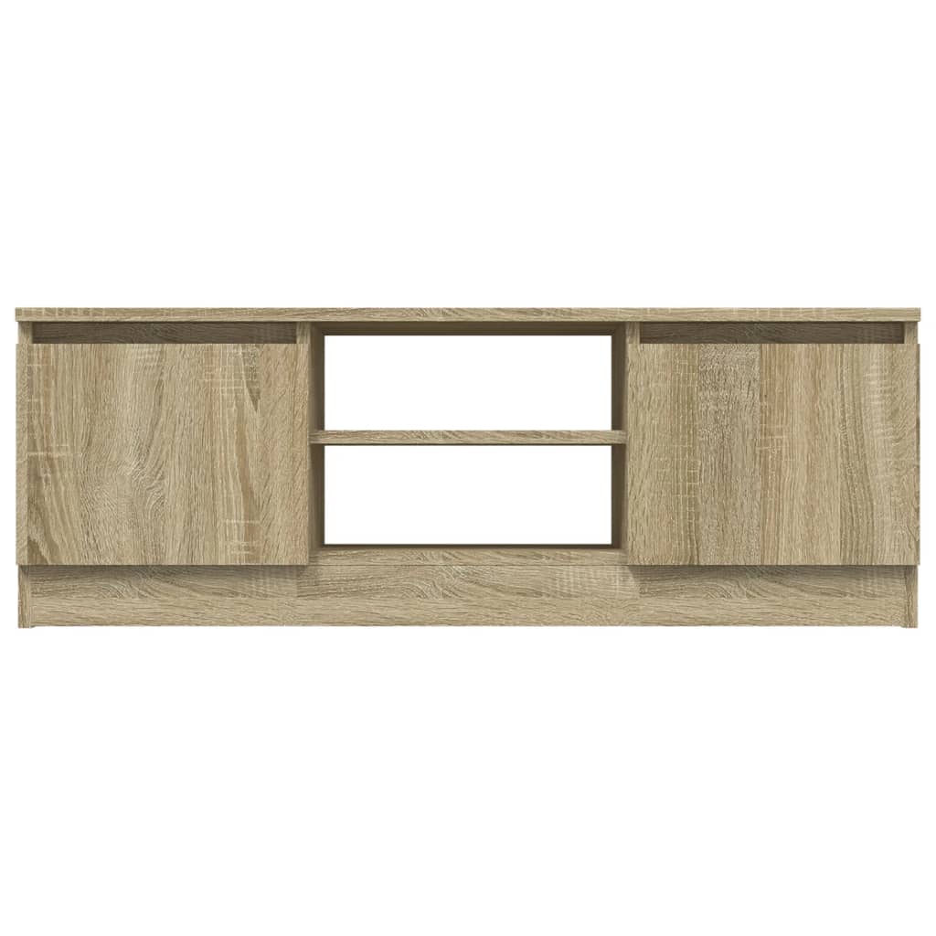Tv-meubel met deur 102x30x36 cm sonoma eikenkleurig is nu te koop bij PeponiXL, paradijselijk wonen!