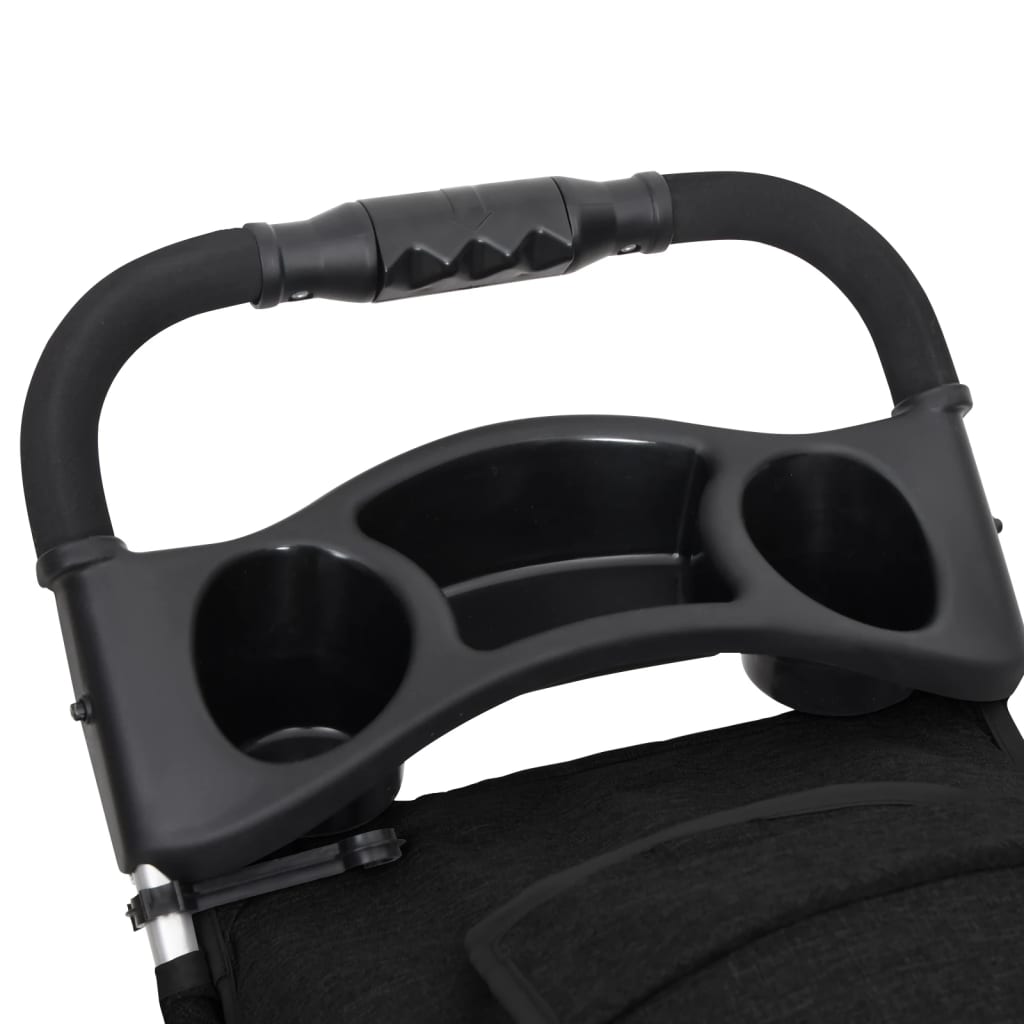 Hondenwagen inklapbaar 80x46x98 cm oxford stof zwart is nu te koop bij PeponiXL, paradijselijk wonen!