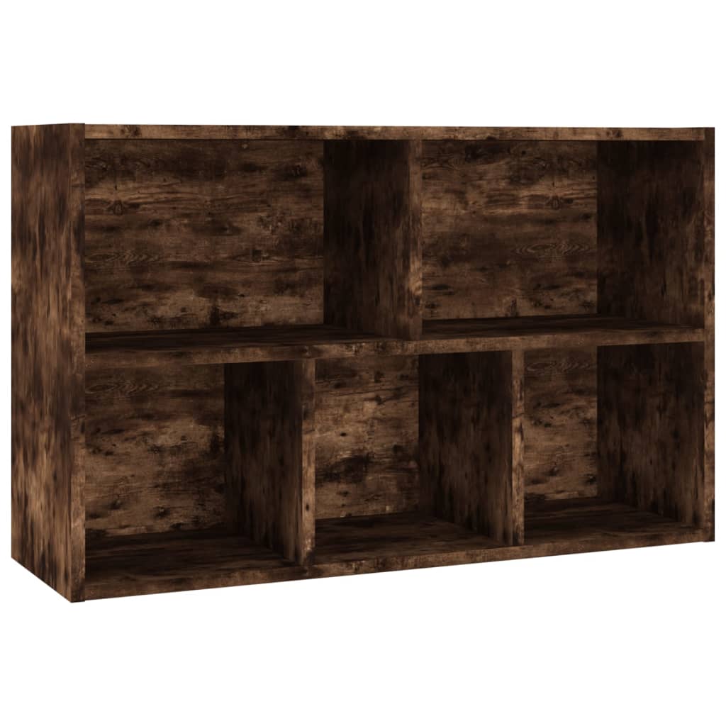 Boekenkast/dressoir 50x25x80 cm bewerkt hout gerookt eikenkleur is nu te koop bij PeponiXL, paradijselijk wonen!