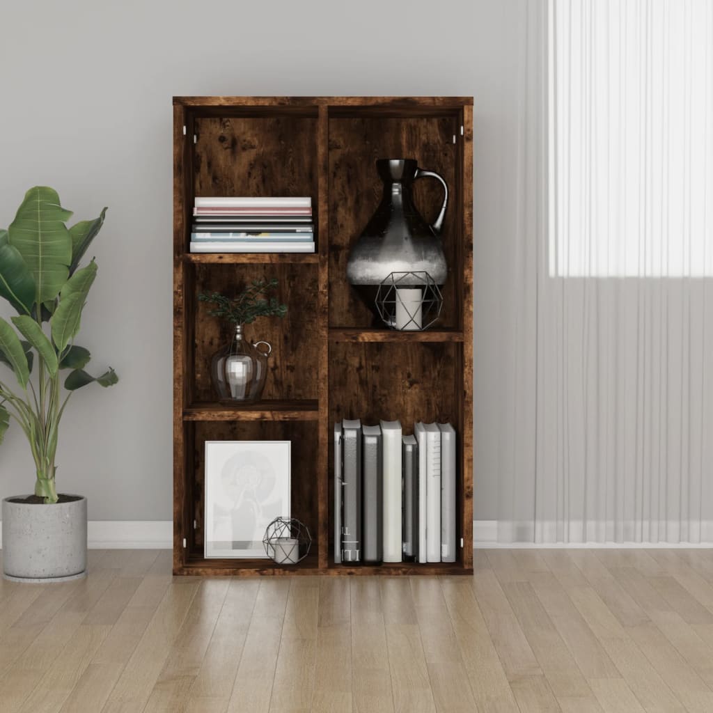Boekenkast/dressoir 50x25x80 cm bewerkt hout gerookt eikenkleur is nu te koop bij PeponiXL, paradijselijk wonen!