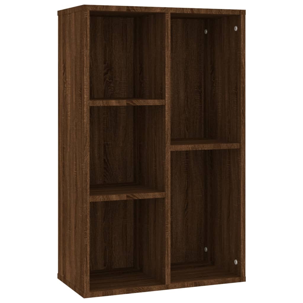 Boekenkast/dressoir 50x25x80 cm bewerkt hout bruin eikenkleur is nu te koop bij PeponiXL, paradijselijk wonen!