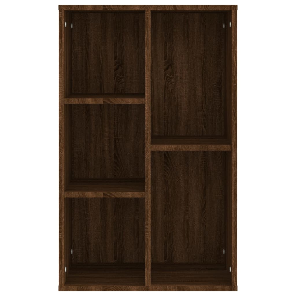 Boekenkast/dressoir 50x25x80 cm bewerkt hout bruin eikenkleur is nu te koop bij PeponiXL, paradijselijk wonen!
