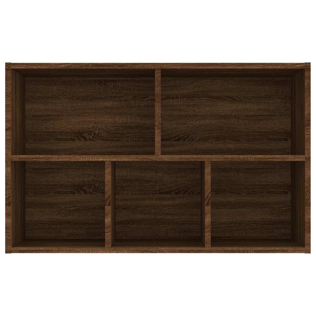 Boekenkast/dressoir 50x25x80 cm bewerkt hout bruin eikenkleur is nu te koop bij PeponiXL, paradijselijk wonen!