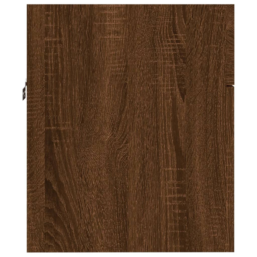 2-delige Badkamermeubelset bewerkt hout bruin eikenkleur is nu te koop bij PeponiXL, paradijselijk wonen!