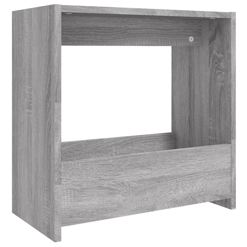 Bijzettafel 50x26x50 cm bewerkt hout grijs sonoma eikenkleurig is nu te koop bij PeponiXL, paradijselijk wonen!