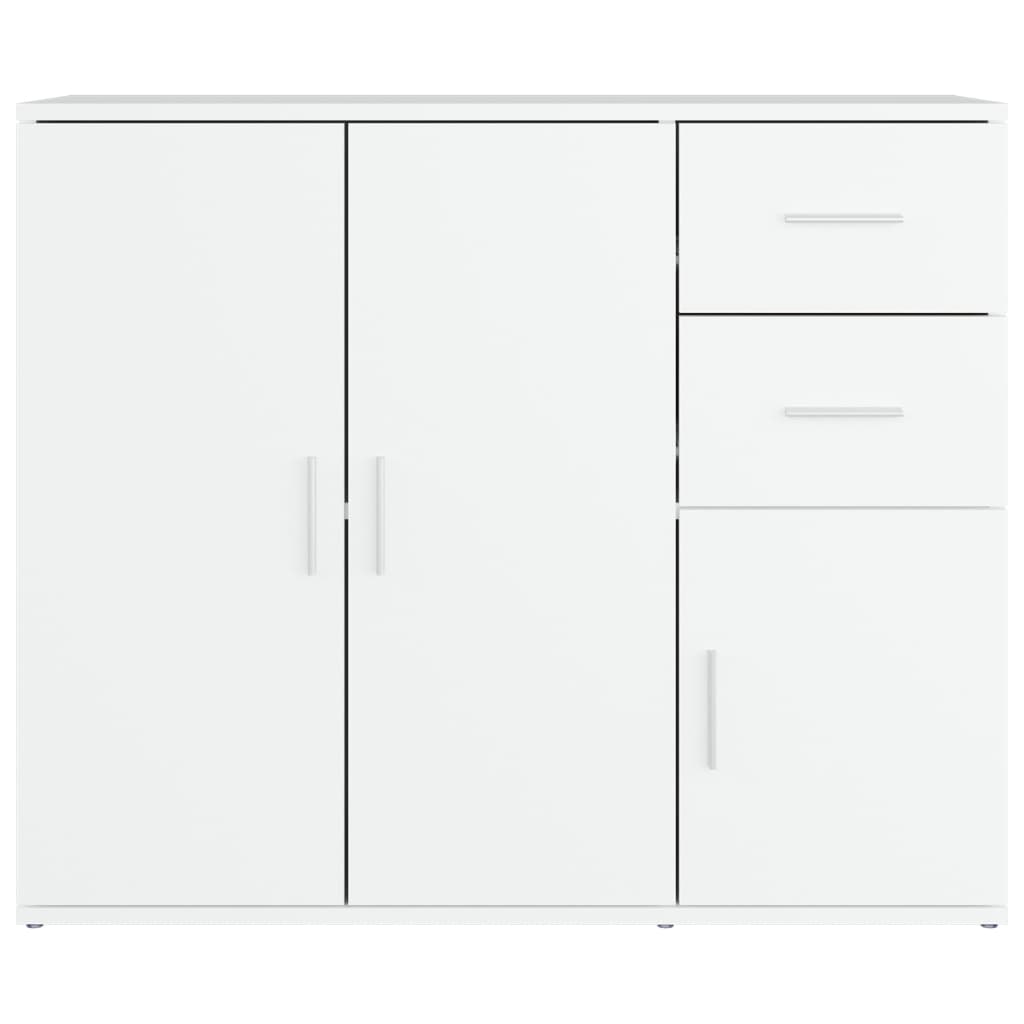Dressoir 91x29,5x75 cm bewerkt hout wit is nu te koop bij PeponiXL, paradijselijk wonen!