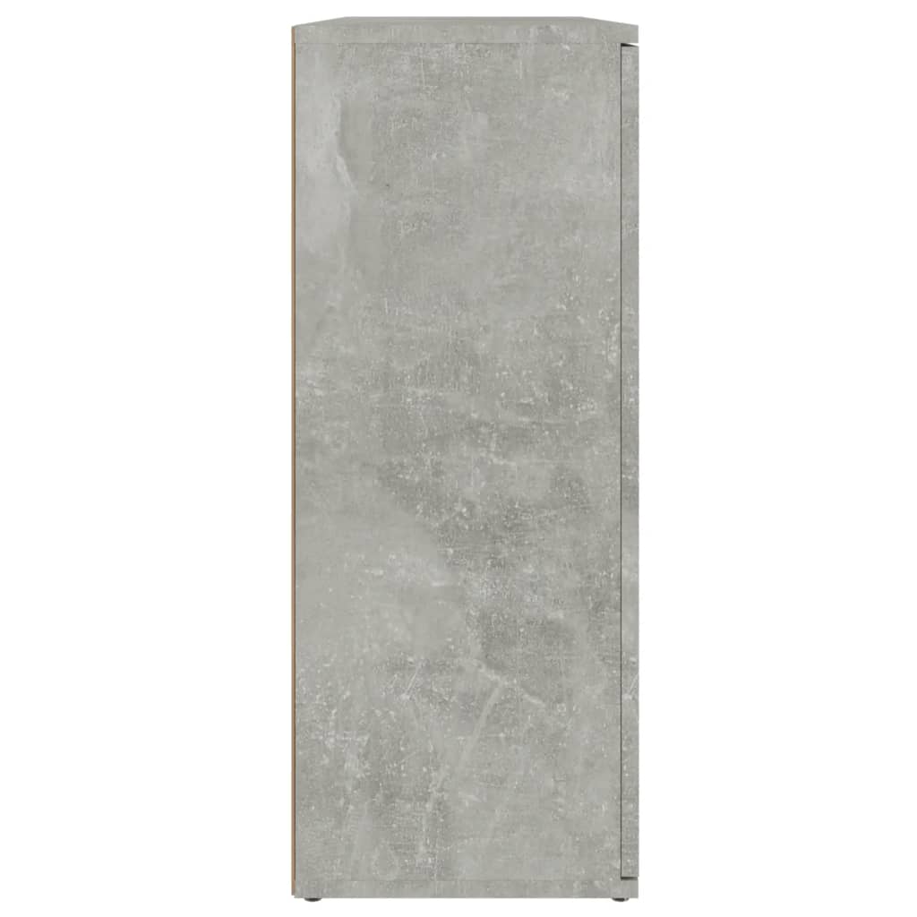 Dressoir 91x29,5x75 cm bewerkt hout betongrijs is nu te koop bij PeponiXL, paradijselijk wonen!