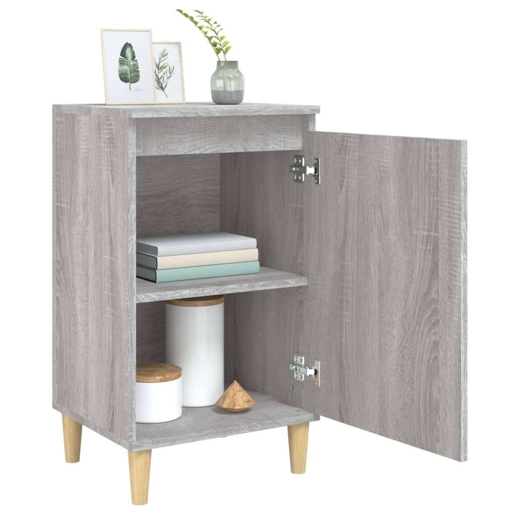 Nachtkastjes 2 st 40x35x70 cm bewerkt hout grijs sonoma eiken is nu te koop bij PeponiXL, paradijselijk wonen!