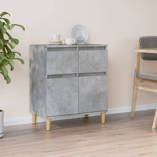 Dressoir 60x35x70 cm bewerkt hout betongrijs is nu te koop bij PeponiXL, paradijselijk wonen!